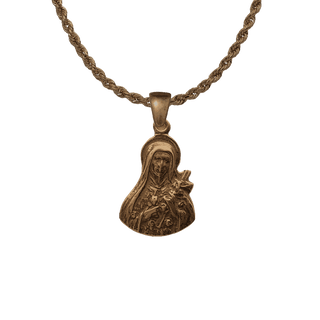 Vintage Bronze Sancta Teresia Medal