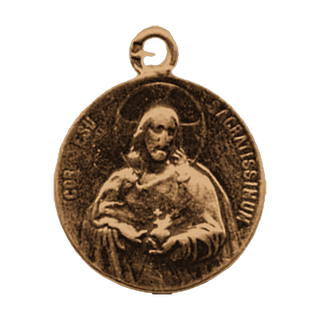 Vintage Bronze Cor Jesu Sacratissimum Medal, France