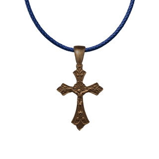 Vintage Bronze Radiant Halo Crucifix