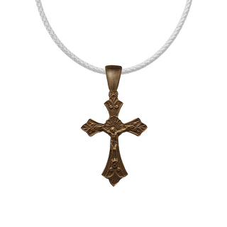 Vintage Bronze Radiant Halo Crucifix