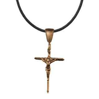 Vintage Bronze Elegant Spanish Crucifix