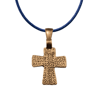 Vintage Bronze Textured Coptic Cross