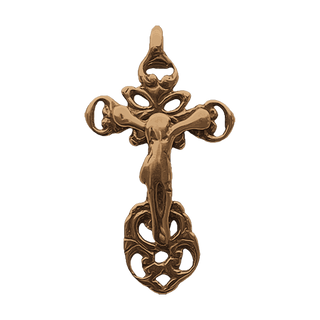 Vintage Bronze Latin American Openwork Crucifix
