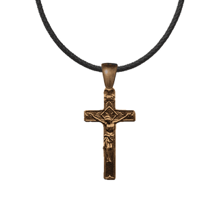 Vintage Bronze Small Radiant Crucifix