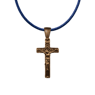 Vintage Bronze Small Radiant Crucifix