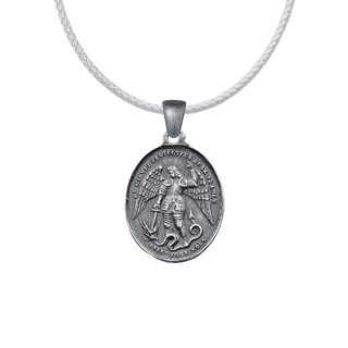 Vintage Sterling Silver St. Michael Medal
