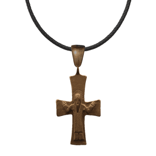 Vintage Bronze Byzantine Benediction Cross