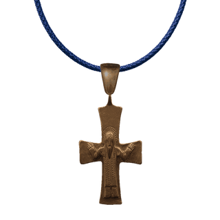 Vintage Bronze Byzantine Benediction Cross