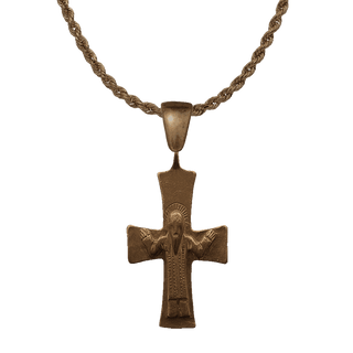 Vintage Bronze Byzantine Benediction Cross