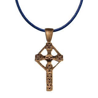 Vintage Bronze 19th-Century Celtic Knotwork Cross