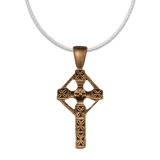 Vintage Bronze 19th-Century Celtic Knotwork Cross