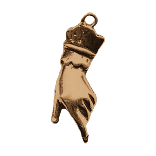 Vintage Bronze Gloved Hand Milagro
