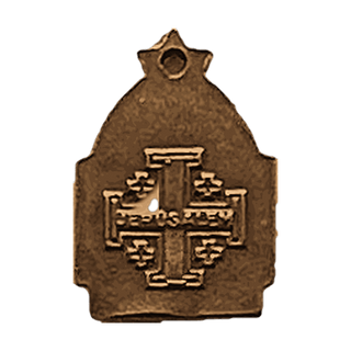 Vintage Bronze Gloria Deo Nativity Medal — reverse
