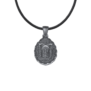 Vintage Sterling Silver Holy Face of Jesus and St. Joseph Medal