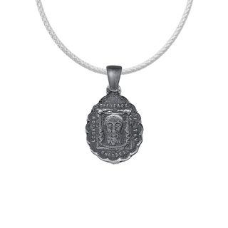 Vintage Sterling Silver Holy Face of Jesus and St. Joseph Medal