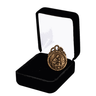 Vintage Bronze Mount Carmel and Sacred Heart Medal
