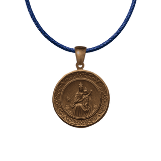 Vintage Bronze Our Lady of Mount Carmel Medal