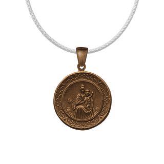 Vintage Bronze Our Lady of Mount Carmel Medal