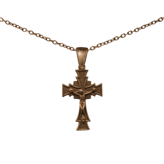 Vintage Bronze Radiant Crucifix