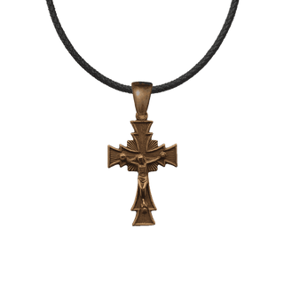 Vintage Bronze Radiant Crucifix