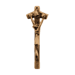 Vintage Bronze Modernist Crucifix