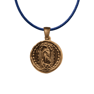Vintage Bronze Our Lady of Guadalupe Medal