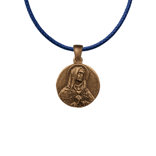 Vintage Bronze Seven Sorrows Medal