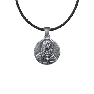 Vintage Sterling Silver Our Lady of Sorrows Medal