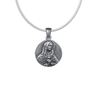 Vintage Sterling Silver Our Lady of Sorrows Medal