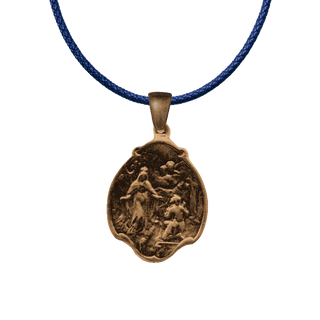 Vintage Bronze Our Lady of Mercy Medal