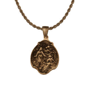 Vintage Bronze Our Lady of Mercy Medal