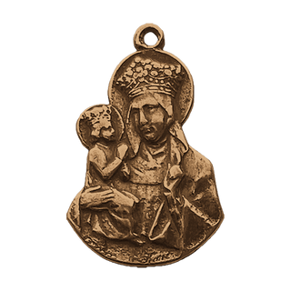 Vintage Bronze St. Anne de Beaupré Shrine Medal