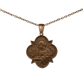 Vintage Bronze St. Cecilia Medal, Patroness of Sacred Music
