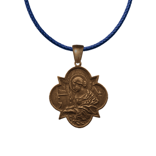 Vintage Bronze St. Cecilia Medal, Patroness of Sacred Music