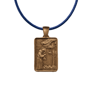 Vintage Bronze St. Francis & St. Chiara Medal