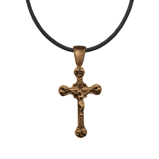 Vintage Bronze Cherub Crucifix