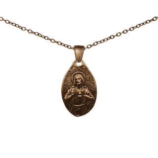Vintage Bronze Our Lady of Mount Carmel Medal