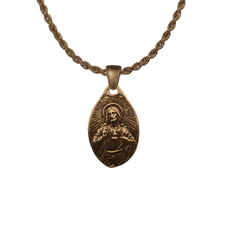Vintage Bronze Our Lady of Mount Carmel Medal