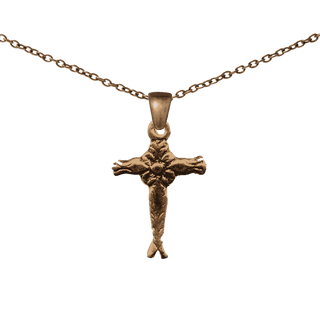Vintage Bronze Small Spanish Colonial Cross