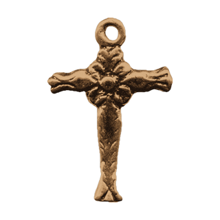 Vintage Bronze Small Spanish Colonial Cross