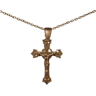 Vintage Bronze Old Roma Crucifix