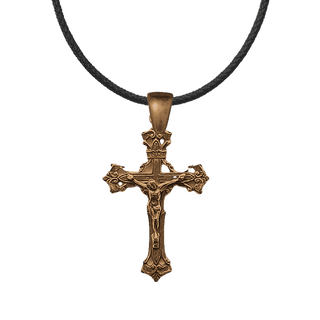 Vintage Bronze Old Roma Crucifix