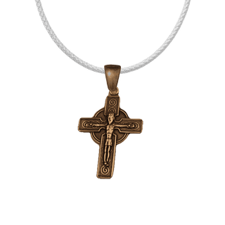Vintage Bronze St. Christopher Crucifix Cross