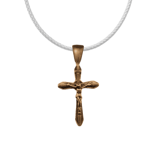 Vintage Bronze Old Roma Art Deco Crucifix