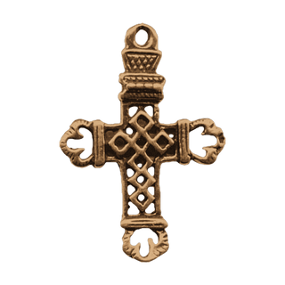 Vintage Bronze Diamond Openwork Cross