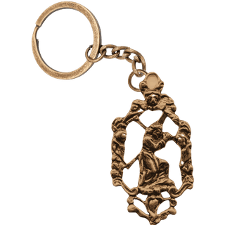 Vintage Bronze Christ Carrying the Cross Openwork Pendant