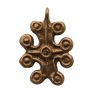 Vintage Bronze Nine Circles Cross, Antiquity Form