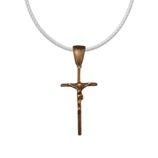 Vintage Bronze Simple Crucifix, 1 3/4 inch