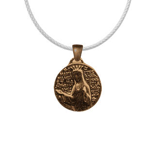 Vintage Bronze Queen of Heaven Medal with Twelve Stars