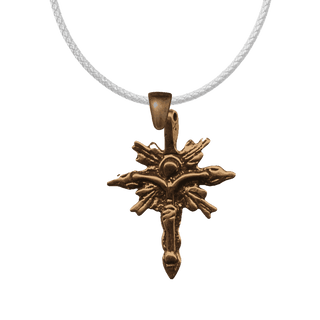 Vintage Bronze Rayed Balkan Crucifix, 4th Century